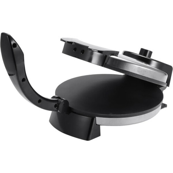 1200W 電気ピザメーカー（温度調節機能付き）、蓋付きステンレス製フライパン、屋内・屋外パーティーに最適